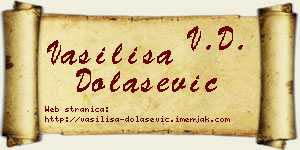 Vasilisa Dolašević vizit kartica